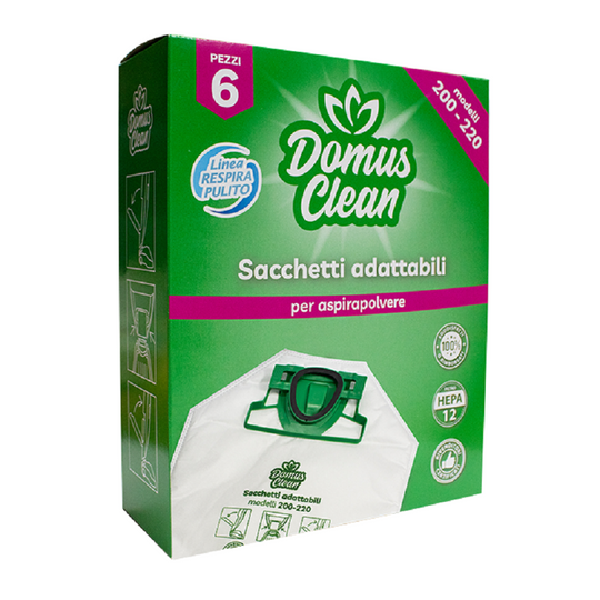 10 Sacchetti Aspirapolvere Per AEG Clean 6000 AB61C2OKO: 5 Strati, Con 2 Filtri Extra
