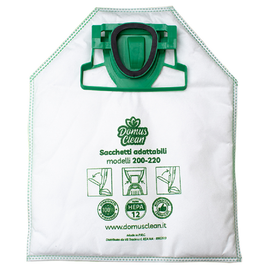 Dustwave D81-20 Sacchetti Per Aspirapolvere - Confezione Da 20, Multistrato, Con Chiusura Igienica, Bianco, Prodotti In Germania
