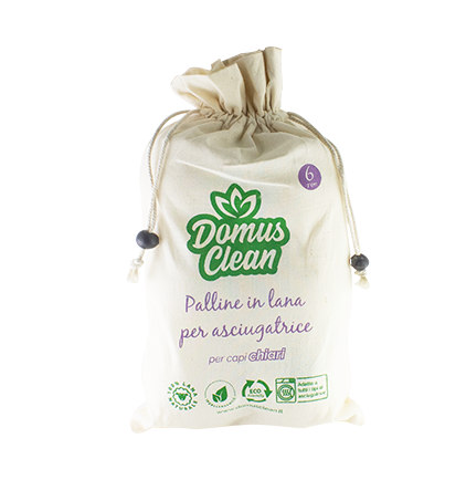 Confezione da 6 Palline di feltro per asciugatrice 100% in lana organi –  Domus Clean